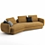 Elegant Saint Germain Sofa 3D model small image 4