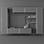 Modern TV Stand Set 111 3D model small image 3