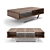 Angel Cerda Walnut Coffee Table 3D model small image 1