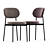 Elegant Beaufort Dining Chair 3D model small image 2