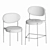 Lux Velvet Wonder Chair Set 3D model small image 4
