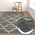 High Quality Carpets Set 1670 3D model small image 5