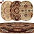 Premium Oval Rugs | Luxurious Textures 3D model small image 1