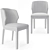 Sophisticated LaSalle Dining Chair 3D model small image 2