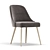 Elegant Mid-Century Dining Chair 3D model small image 3