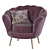 Blossom Armchair: Stylish and Comfortable 3D model small image 1