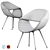 Crazy Little Perillo Chair: Compact Design, Maximum Comfort 3D model small image 3