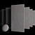 Versatile Betokent Grey Concrete Set 3D model small image 3