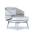 Aster Billy Chair - Three-seater Modern Design 3D model small image 5