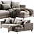 Meridiani Louis Up Sofa - Modern and Elegant Furniture 3D model small image 2