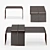 Luxury Italian Couch Table by Bottega Veneta 3D model small image 4