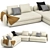 Luxury Saint Germain Sofa Set 3D model small image 1