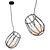 Black Pendant Light 50139/1 3D model small image 1