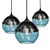 Industrial Black Socket Pendant Light 3D model small image 1