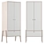 Modern 2 Door Wardrobe | Sleek Design 3D model small image 1