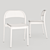 Modern Hunter Stacking Chair 3D model small image 3