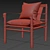 Byron Leather Armchair - Elegant, Modern, and Luxurious 3D model small image 3