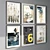 Modern Art Frame Set 3D model small image 2