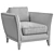 Modern Modena Armchair 3D model small image 5