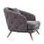 Lario Armchair: Contemporary Comfort and Style 3D model small image 2