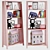 Sleek Kids Bookshelf Set 3D model small image 1