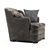Luxury Comfort Leather Armchair 3D model small image 3