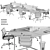 Sleek Office Essentials Set 3D model small image 6