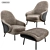 ANGIE Version Two: Sleek Minotti Armchair 3D model small image 1