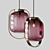 Jupiter Pink Pendant Light 3D model small image 1