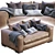 Modern Leather Reclining Sofa 3D model small image 2