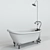 Metal Tub With Shower 3D model small image 5