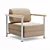 Elegant Bamboo Armchair: Perfect Blend of Style and Comfort 3D model small image 1