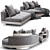 Luxurious Minotti Connery Sofa 05 3D model small image 1