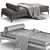 Luxurious Poliform Bellport Daybed 3D model small image 2