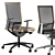 Elegant Dual-Tone Office Chair 3D model small image 1