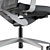 Elegant Dual-Tone Office Chair 3D model small image 4