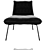 Zara Home Upholstered Armchair: Luxurious and Comfortable 3D model small image 4