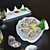 Title: Exquisite Oysters on Platter 3D model small image 2