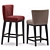 Elegant Grayson Bar Stool - Height & Style 3D model small image 2