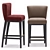 Elegant Grayson Bar Stool - Height & Style 3D model small image 4