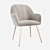 Amsterdam Velvet Dining Chair 3D model small image 4