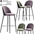 Mystere Modern Bar Stool 3D model small image 1