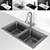 Vidric Deck Sink: Stylish, Durable, and Versatile! 3D model small image 2