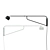 Pholc Bellman Wall Lamp: Sleek Design, Adjustable Arm, Tiltable Shade 3D model small image 2