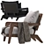 Claude Outdoor Lounge Chair: Stylish Comfort for Your Outdoor Space 3D model small image 3