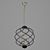 Eurosvet Sorrel Black Chandelier 3D model small image 1