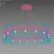 Smokey Blount Chandelier: Modern Elegance 3D model small image 3