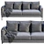 LUCA Interface Sofa: Modern Design, Superior Comfort 3D model small image 5