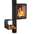 Exquisite Wood-Burning Steel Stove: GRAPPUS 3D model small image 2
