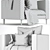 Modern Single Sofa: Stylish & Comfortable 3D model small image 4